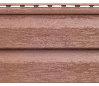 Виниловый сайдинг Аляска Люкс, Браун от производителя  Альта-профиль по цене 220 р