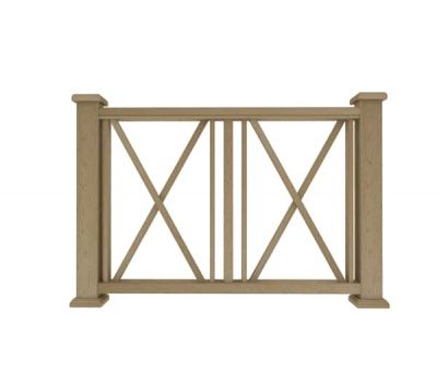 Ограждение из ДПК И1 натуральный от производителя Dortmax по цене 11 870 р Ограждение из ДПК И1 натуральный от производителя Dortmax по цене 11 870 р