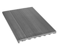 Ступень полнотелая из ДПК Optimum Серый Ступень полнотелая из ДПК Optimum Серый