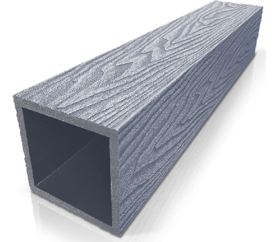 Столб ДПК 3D фактура дерева Серый от производителя GardenParkett по цене 1 560 р Столб ДПК 3D фактура дерева Серый от производителя GardenParkett по цене 1 560 р