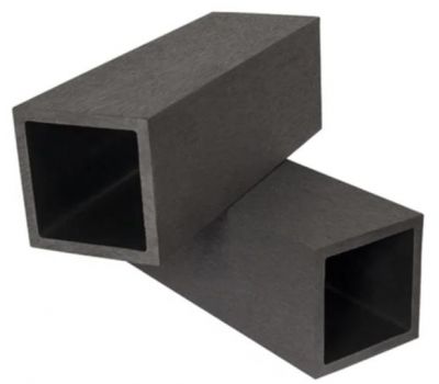 Столб из ДПК без фактуры Чёрный от производителя  Polivan Group по цене 1 440 р