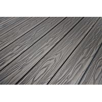 Террасная доска Смарт 3D Полнотелая с пазом Черное дерево