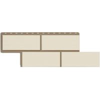 Фасадные панели (цокольный сайдинг)  Неаполитанский камень Белый