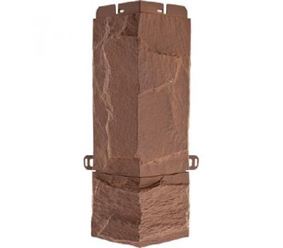 Угол наружный Гранит ЭКО Терракотовый от производителя  Альта-профиль по цене 369 р