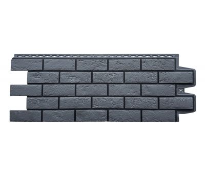 Фасадные панели Премиум состаренный кирпич Графит (шов RAL 9005) от производителя  Grand Line по цене 663 р