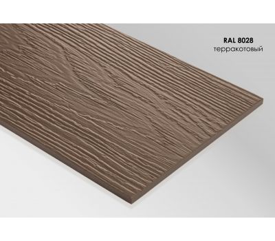 Фиброцементный сайдинг Терракотовый / RAL 8028 от производителя  Fibra Plank по цене 1 350 р