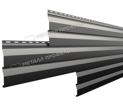 Металлический сайдинг МП СК-14х226 (PURMAN-20-9005-0.5) Черный темный от производителя  Металл Профиль по цене 1 550 р