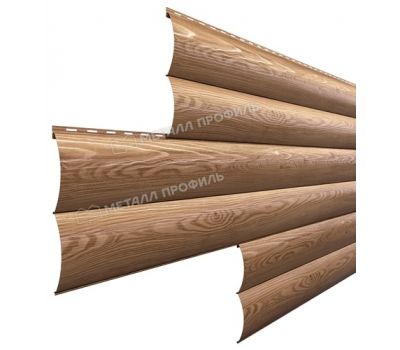 Металлический сайдинг Woodstock-28х330 (ECOSTEEL_T-01-Кедр-0.5) от производителя  Металл Профиль по цене 1 550 р
