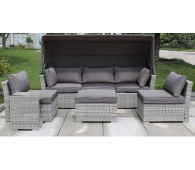 Трансформер-Диван плетеный из иск. ротанга AFM-320G Grey от производителя Afina по цене 149 500 р Трансформер-Диван плетеный из иск. ротанга AFM-320G Grey от производителя Afina по цене 149 500 р