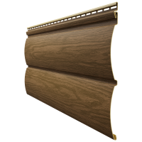 Виниловый сайдинг - серия LUX Блок-Хаус D4,7T,( под бревно) Миндаль