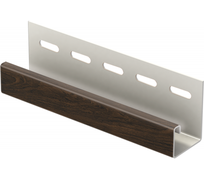J-планка к Софиту PRO Тёмный орех от производителя Ю-Пласт по цене 350 р J-планка к Софиту PRO Тёмный орех от производителя Ю-Пласт по цене 350 р